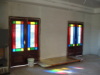 inside stained glass doors